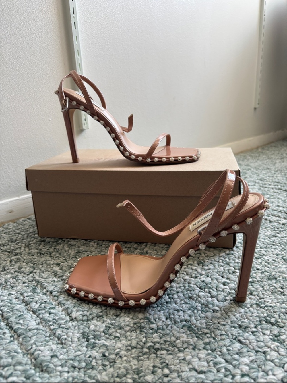 Steve Madden Crystal-Trim High Heel